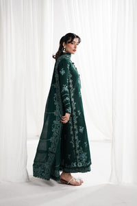 DEEP EMERALD LUXURY EMBROIDERED 3PCS SET NPA3-25418 (EID 2025 READY TO WEAR)