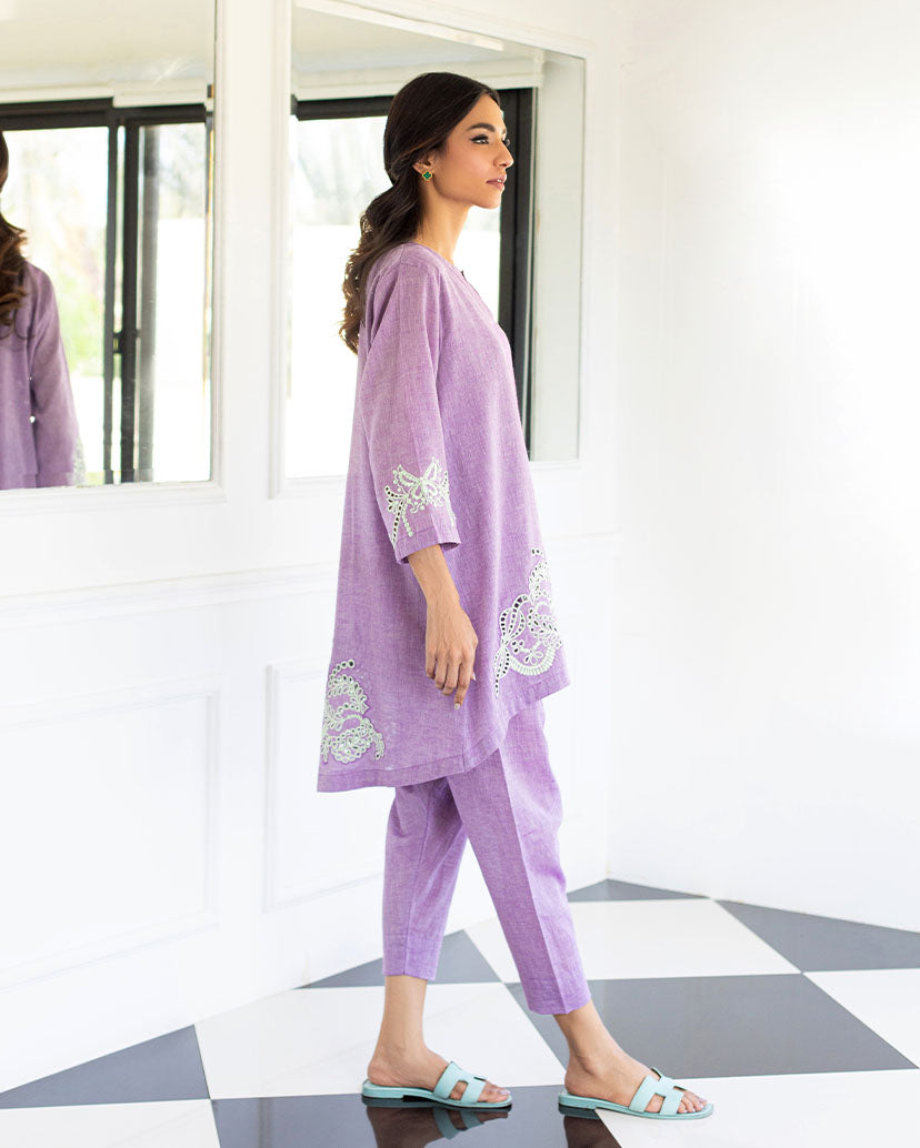 Purple & Pastel Cutwork Nia Mia