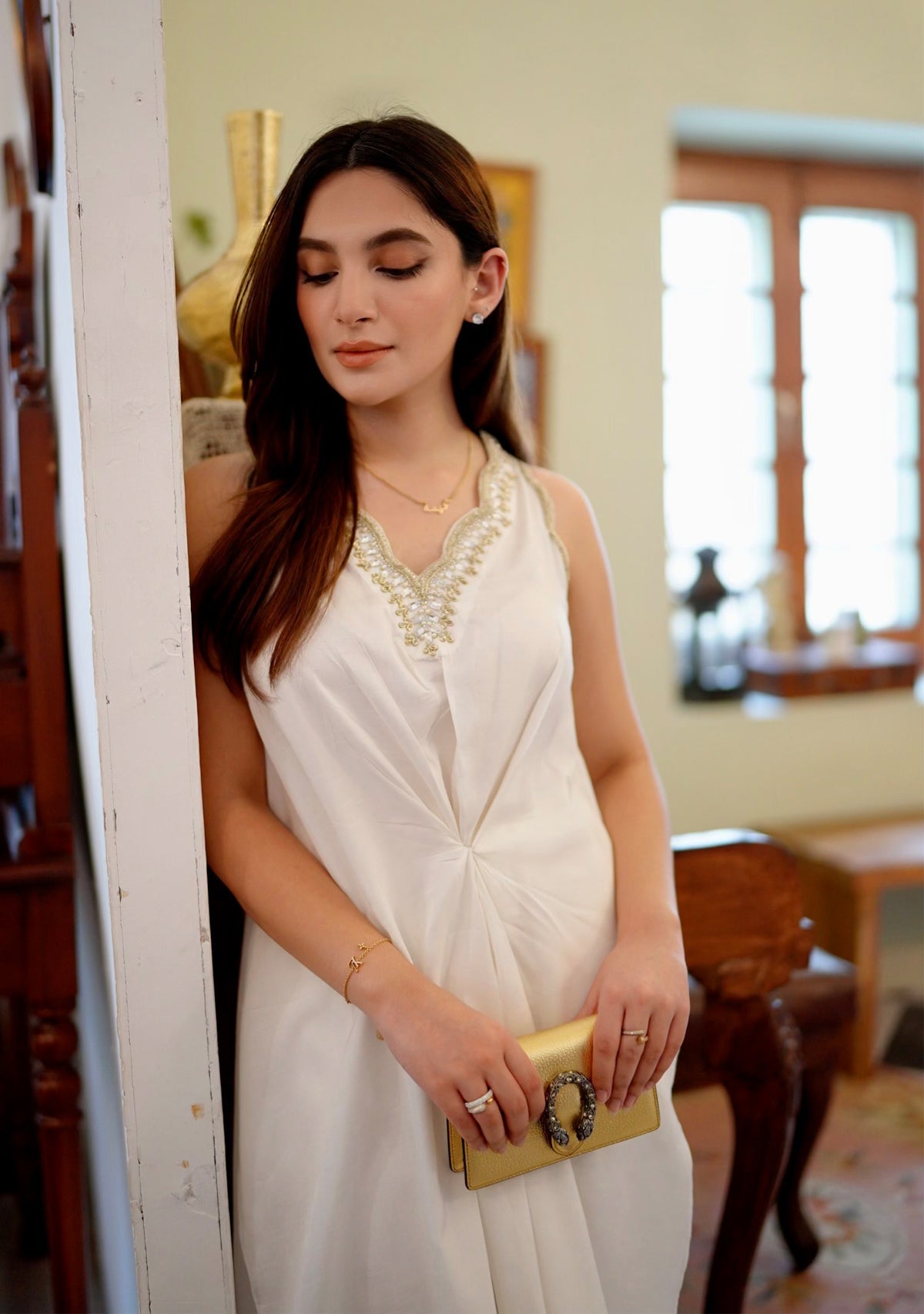 Miral - White Halter Zainab Zulfiqar