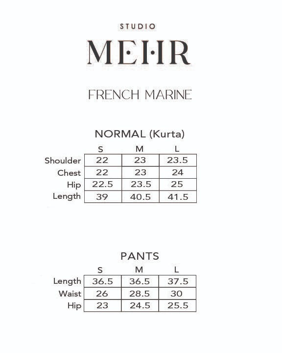 French Marine Matching Set Studio Mehr