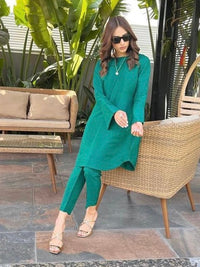 Emerald Green Power Tunic SAK ATELIER